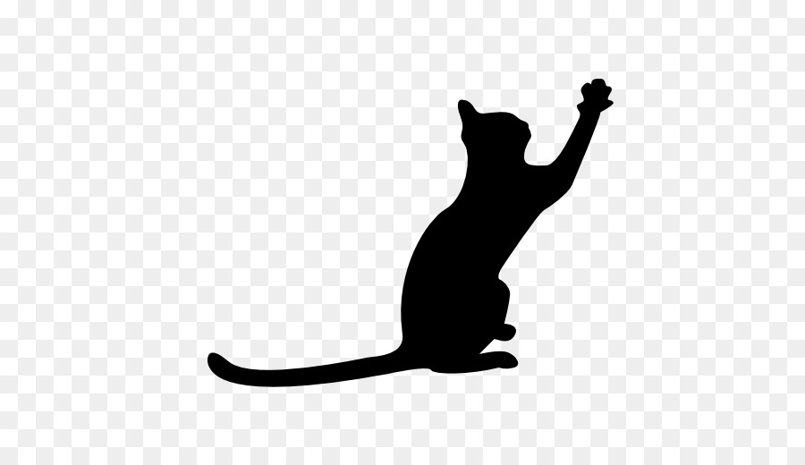 Black cat Kitten Silhouette - Cat png download - 512*512 - Free Transparent Cat png Download.