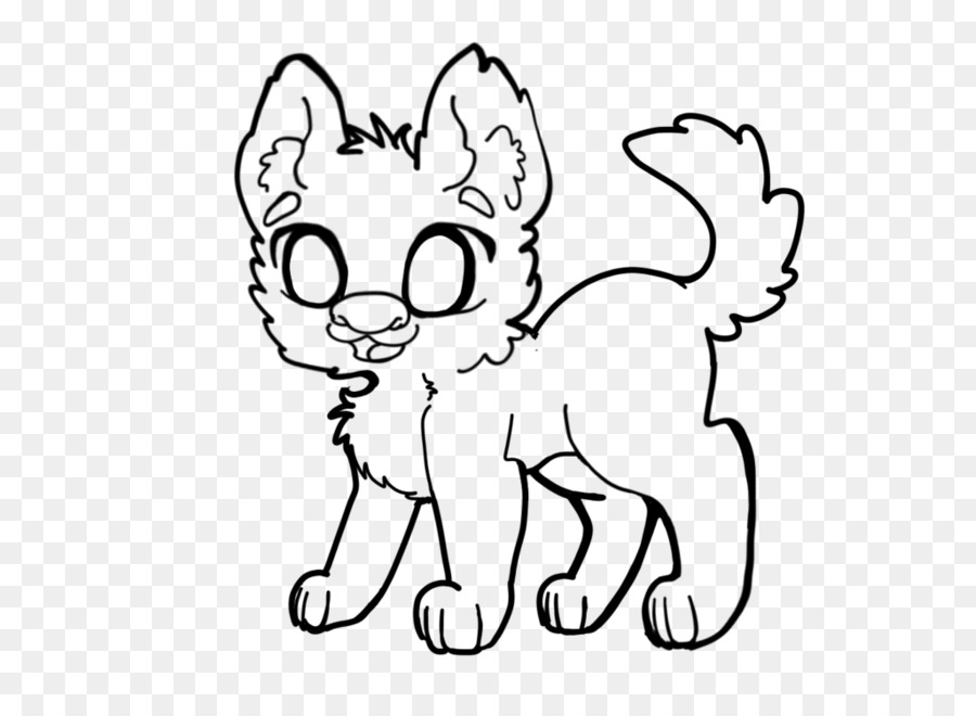 Whiskers Kitten Domestic short-haired cat Clip art - outline of a puppy png download - 1024*731 - Free Transparent  png Download.