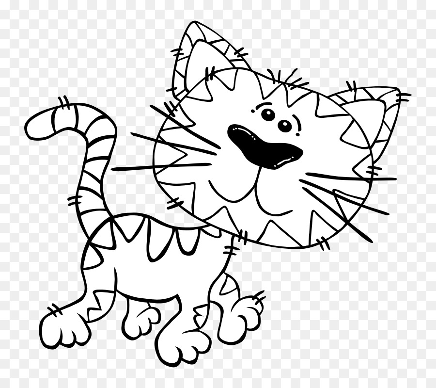 Cat Cartoon Clip art - Cat Outline png download - 800*800 - Free Transparent  png Download.