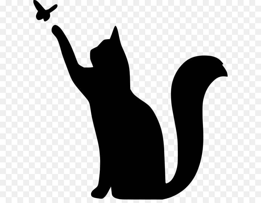 Cat Stencil Drawing Silhouette Clip art - January Cat Cliparts png download - 670*688 - Free Transparent Cat png Download.