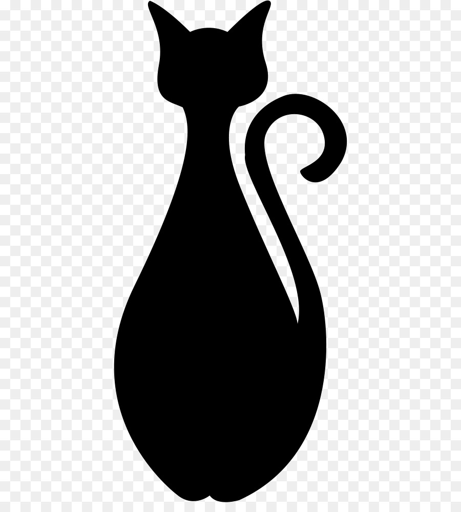 Black cat Silhouette Royalty-free Clip art - cat silhouette png download - 456*981 - Free Transparent Cat png Download.