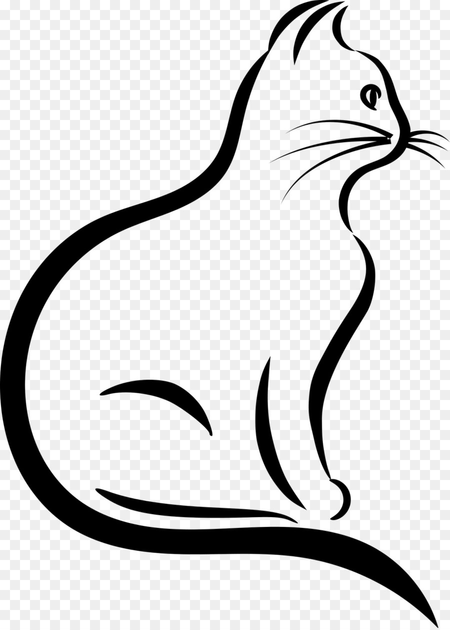 Cat Silhouette Drawing Clip art - Cat png download - 917*1280 - Free Transparent Cat png Download.