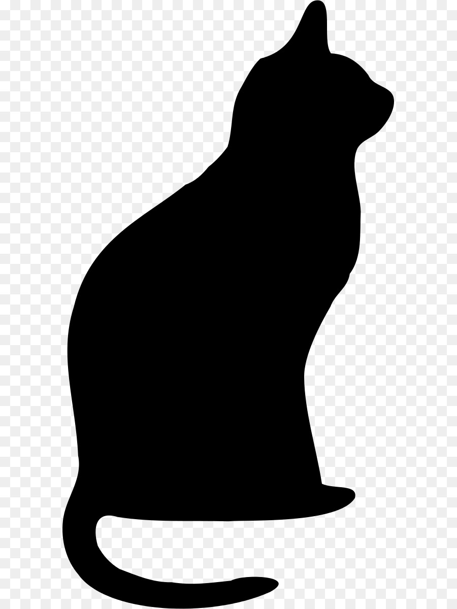 Cat Silhouette Clip art - Cat png download - 653*1200 - Free Transparent Cat png Download.