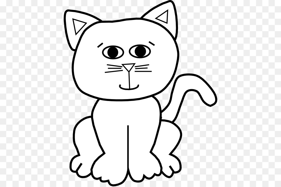 Cat Clip art - cat outline png download - 492*598 - Free Transparent Cat png Download.