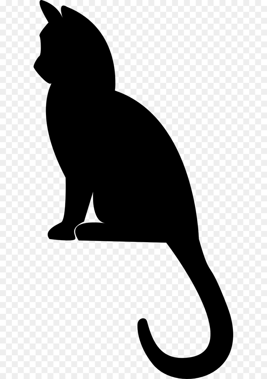 Kitten Cat Silhouette Drawing - kitten png download - 673*1280 - Free Transparent Kitten png Download.