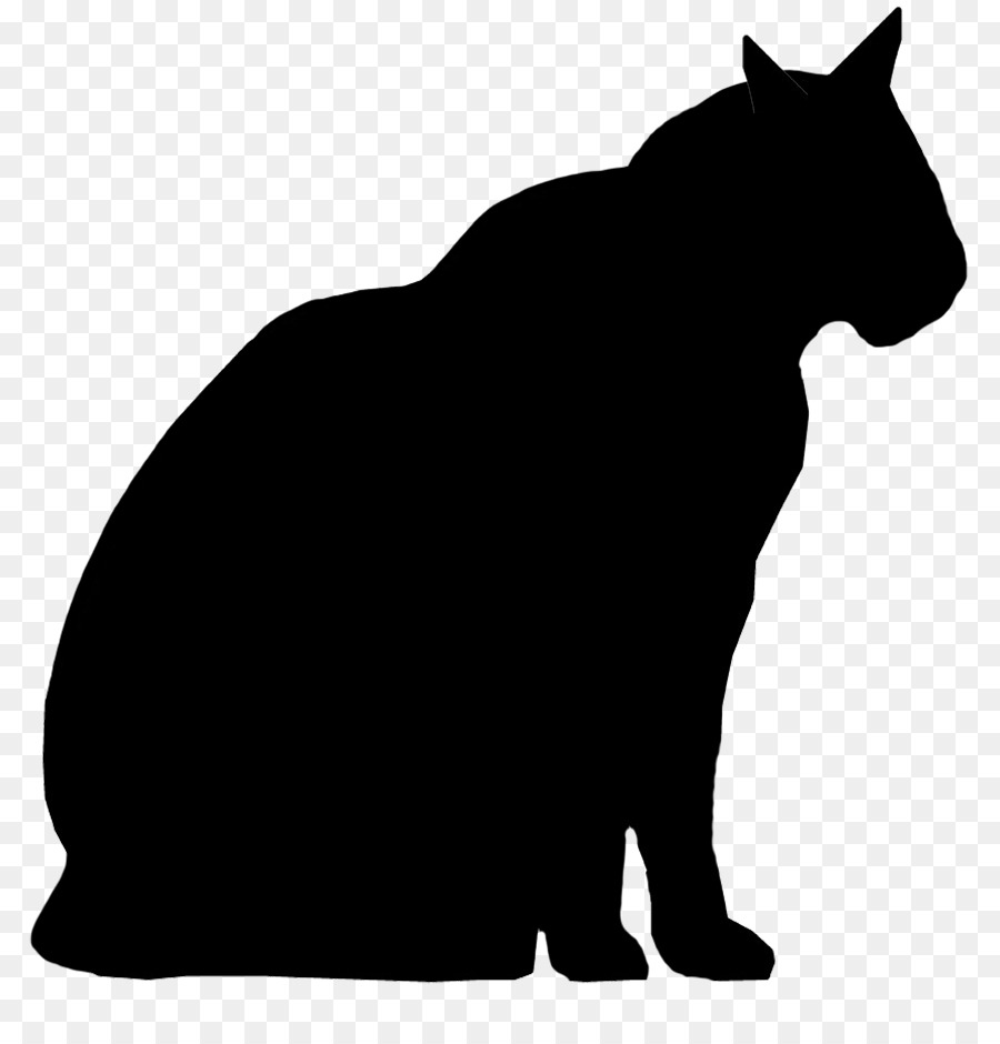 Whiskers Black cat Silhouette Wildcat - Silhouette png download - 886*929 - Free Transparent Whiskers png Download.