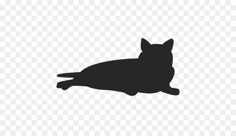 Cat Kitten Silhouette - sleeping png download - 512*512 - Free Transparent Cat png Download.