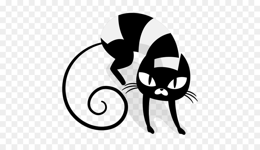 Whiskers Cat Silhouette Drawing Clip art - Cat png download - 512*512 - Free Transparent Whiskers png Download.