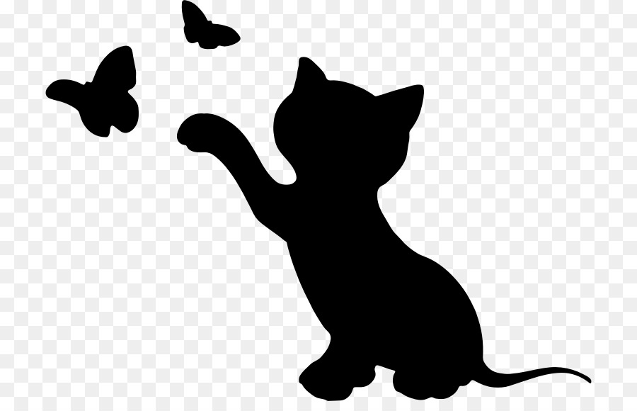 Kitten Cat Silhouette Clip art - kitten vector png download - 772*566 - Free Transparent Kitten png Download.