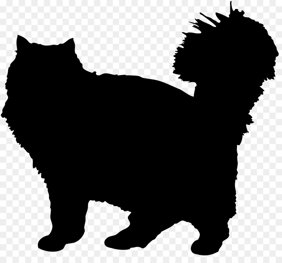 American Bobtail Kitten Keeshond Decal Silhouette - vector cat logo png download - 3840*3506 - Free Transparent American Bobtail png Download.