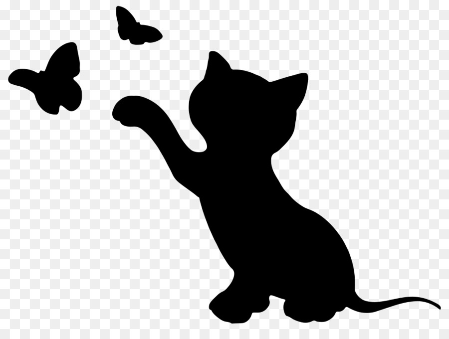 Kitten Cat Silhouette Clip art - pet cat png download - 1000*734 - Free Transparent Kitten png Download.