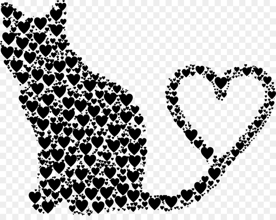 Cat Tail Desktop Wallpaper Clip art - heart silhouette png download - 2301*1808 - Free Transparent  png Download.