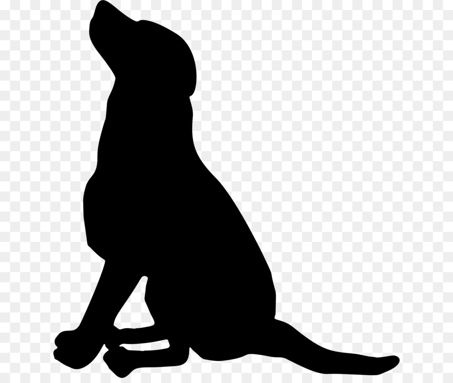 Dog Clip art Silhouette Portable Network Graphics Cat - dog silhouette png sitting dog png download - 688*750 - Free Transparent Dog png Download.