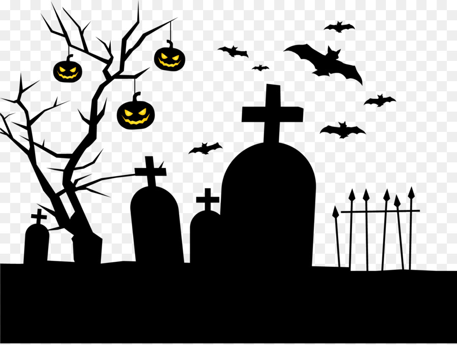 Halloween Spooktacular Pillow Party Sales - Black horror cemetery png download - 2001*1505 - Free Transparent Halloween Spooktacular png Download.