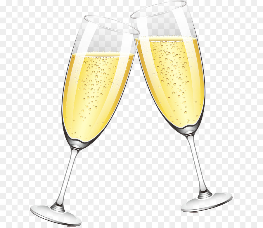 Champagne glass - Two glasses of champagne png download - 695*778 - Free Transparent Champagne png Download.
