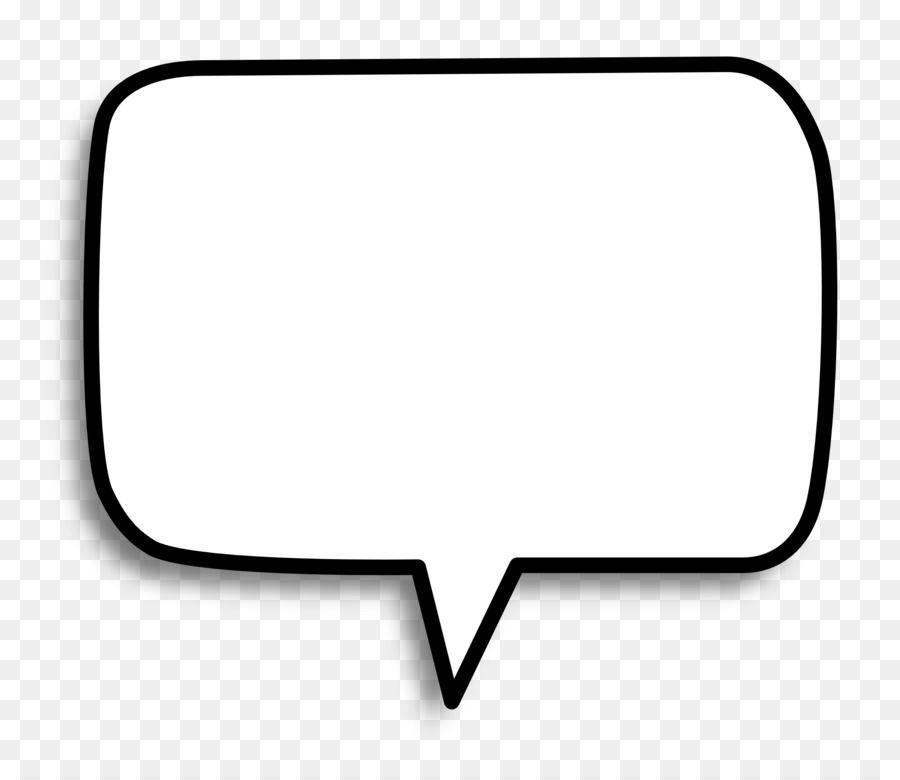 Black and white - SPEECH BUBBLE png download - 980*966 - Free