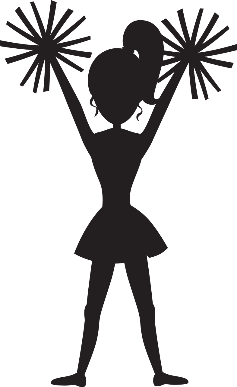 Silhouette Cheerleading Image Clip art Illustration silhouette png