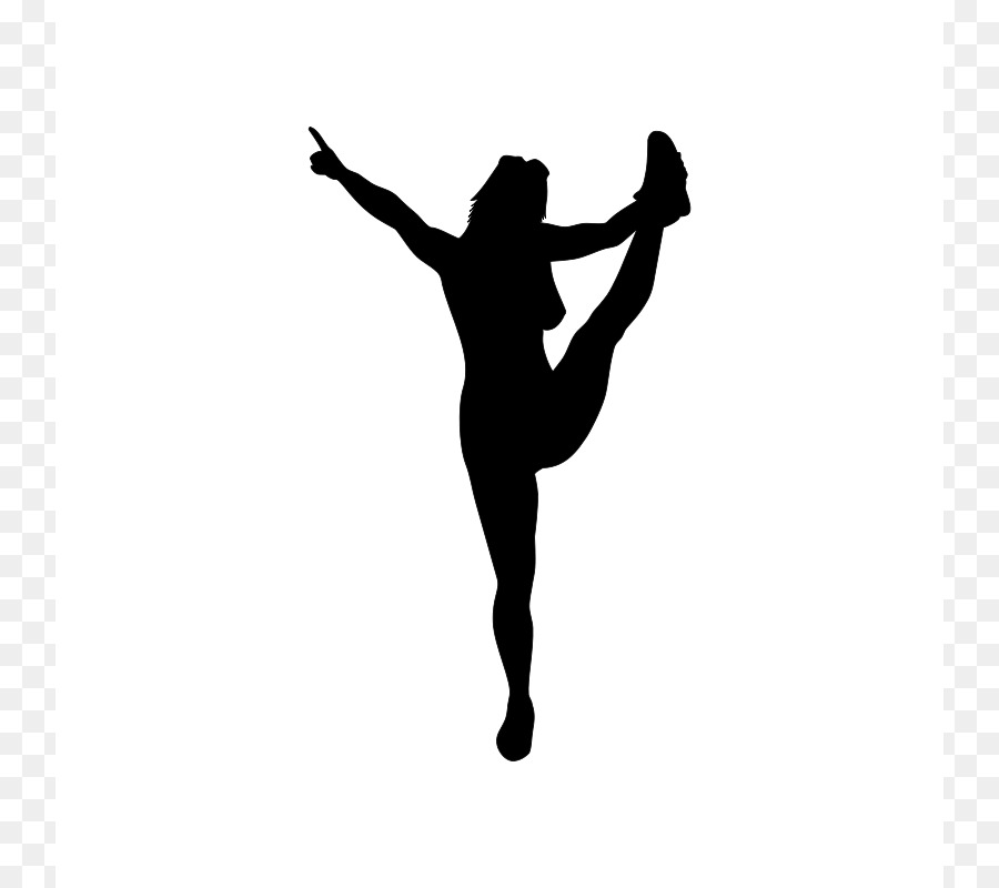 Silhouette Cheerleading Download Clip art - Heel Stretch Cliparts png download - 800*800 - Free Transparent Silhouette png Download.