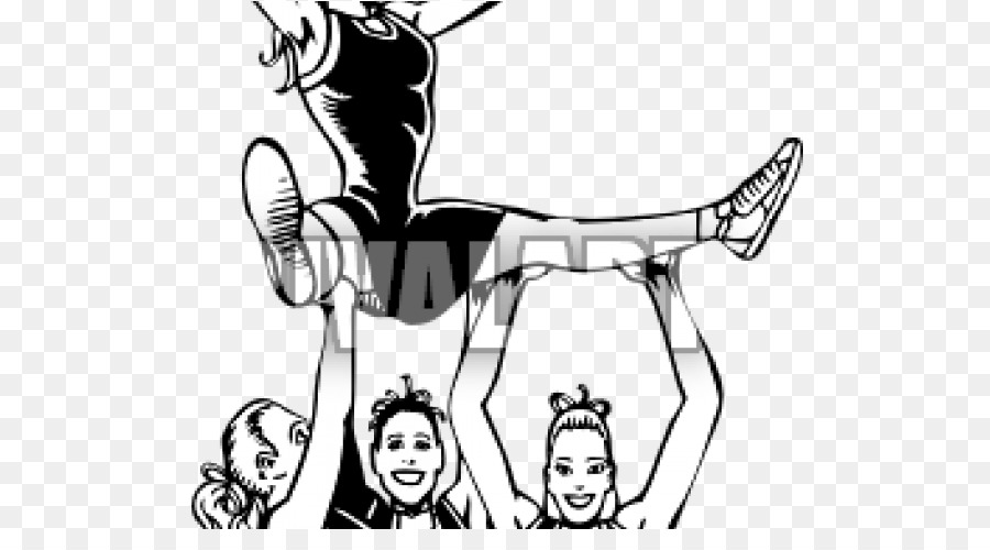 Clip art Cheerleading Drawing Stunt Portable Network Graphics - cheer png cheerleading stunt png download - 560*481 - Free Transparent Cheerleading png Download.