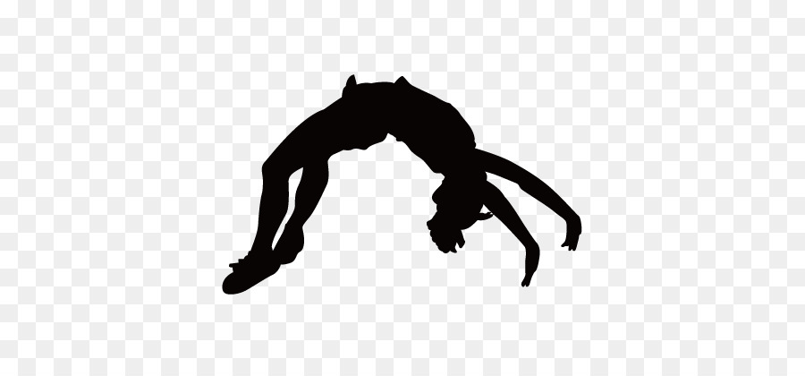 Cheerleading Silhouette Tumbling Gymnastics Clip art - Fitness silhouette figures png download - 721*406 - Free Transparent Cheerleading png Download.