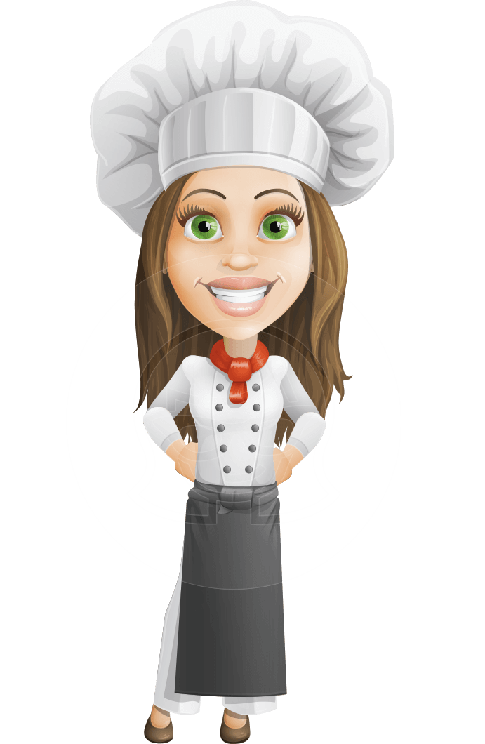 Chef Muslimah Cartoon Png Female Chef With Hijab Vector Png Similar