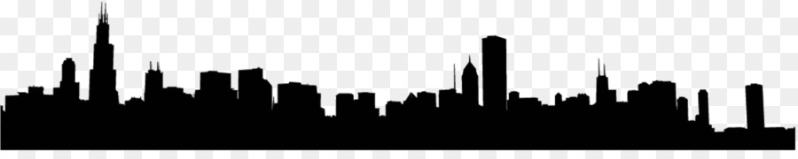 Chicago Skyline Silhouette - city png download - 2352*457 - Free Transparent Chicago png Download.