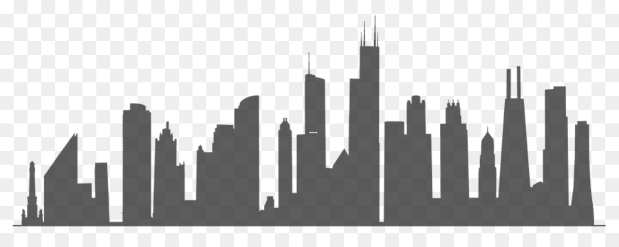Chicago Skyline Silhouette Royalty-free - Silhouette png download - 970*380 - Free Transparent Chicago png Download.