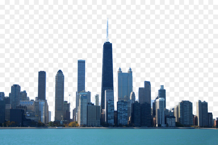 Free Chicago Skyline Silhouette Png, Download Free Chicago Skyline