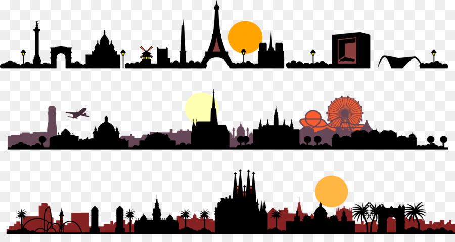Skyline Silhouette - City Silhouette png download - 2244*1160 - Free Transparent Skyline png Download.
