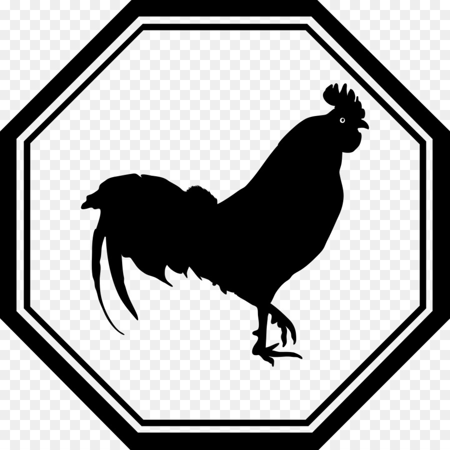 Chicken Rooster Silhouette Clip art - rooster png download - 1024*1024 - Free Transparent Chicken png Download.