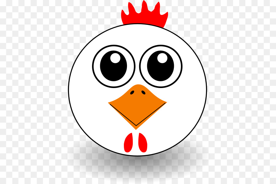 Chicken Cartoon Face Clip art - Funny Faces Clipart png download - 479*600 - Free Transparent Chicken png Download.