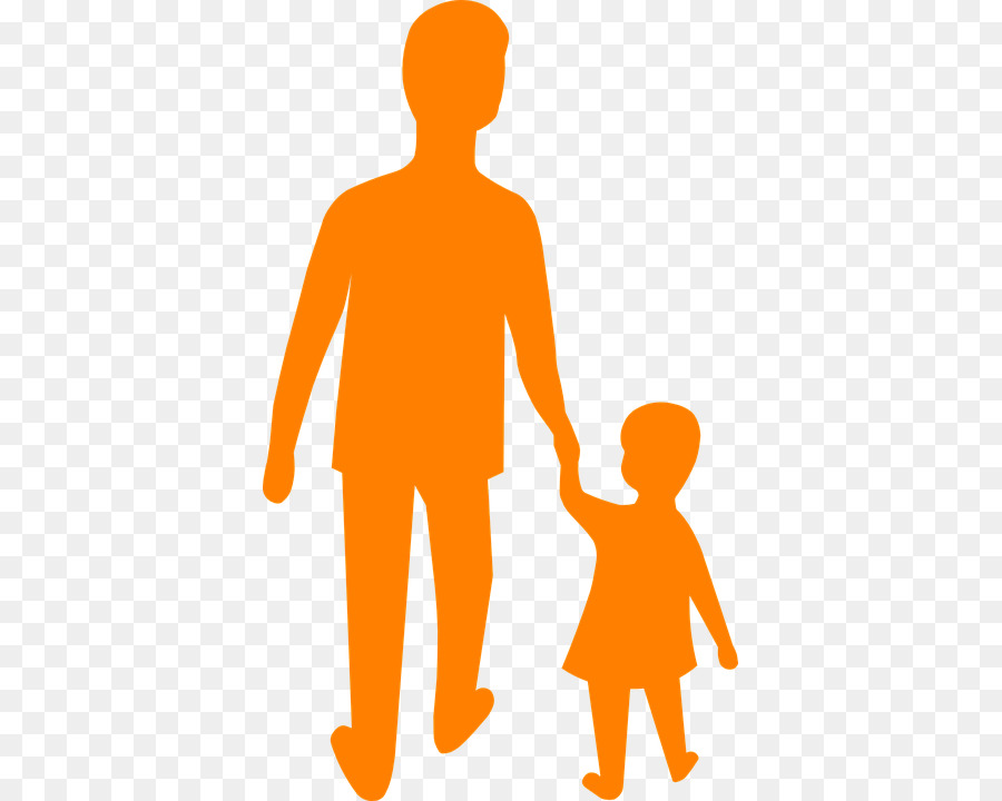 Child Holding hands Parent Clip art - Father, Son, Daughter, Silhouette Png png download - 427*720 - Free Transparent Child png Download.