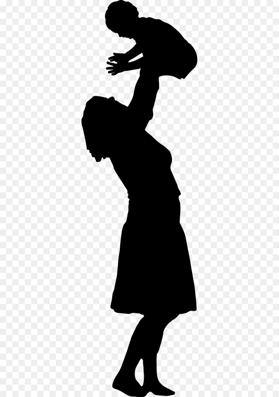 Mother Child Silhouette Clip art - mother s png download - 640*1280 - Free Transparent Mother png Download.