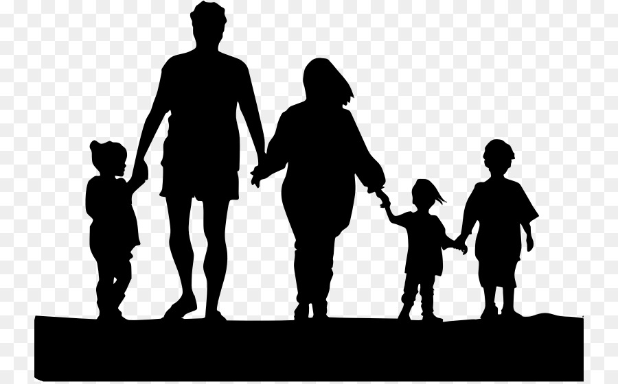 Family Holding hands Silhouette Clip art - hand holding png download - 800*557 - Free Transparent Family png Download.