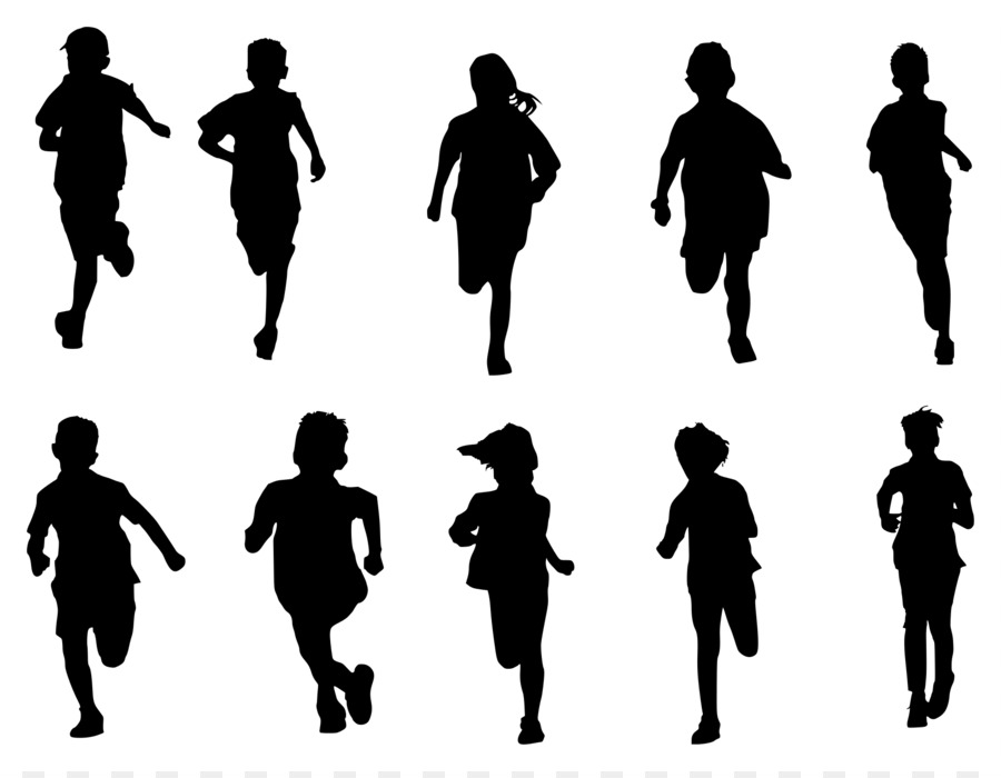 Silhouette Child Clip art - running man png download - 1863*1437 - Free Transparent Silhouette png Download.