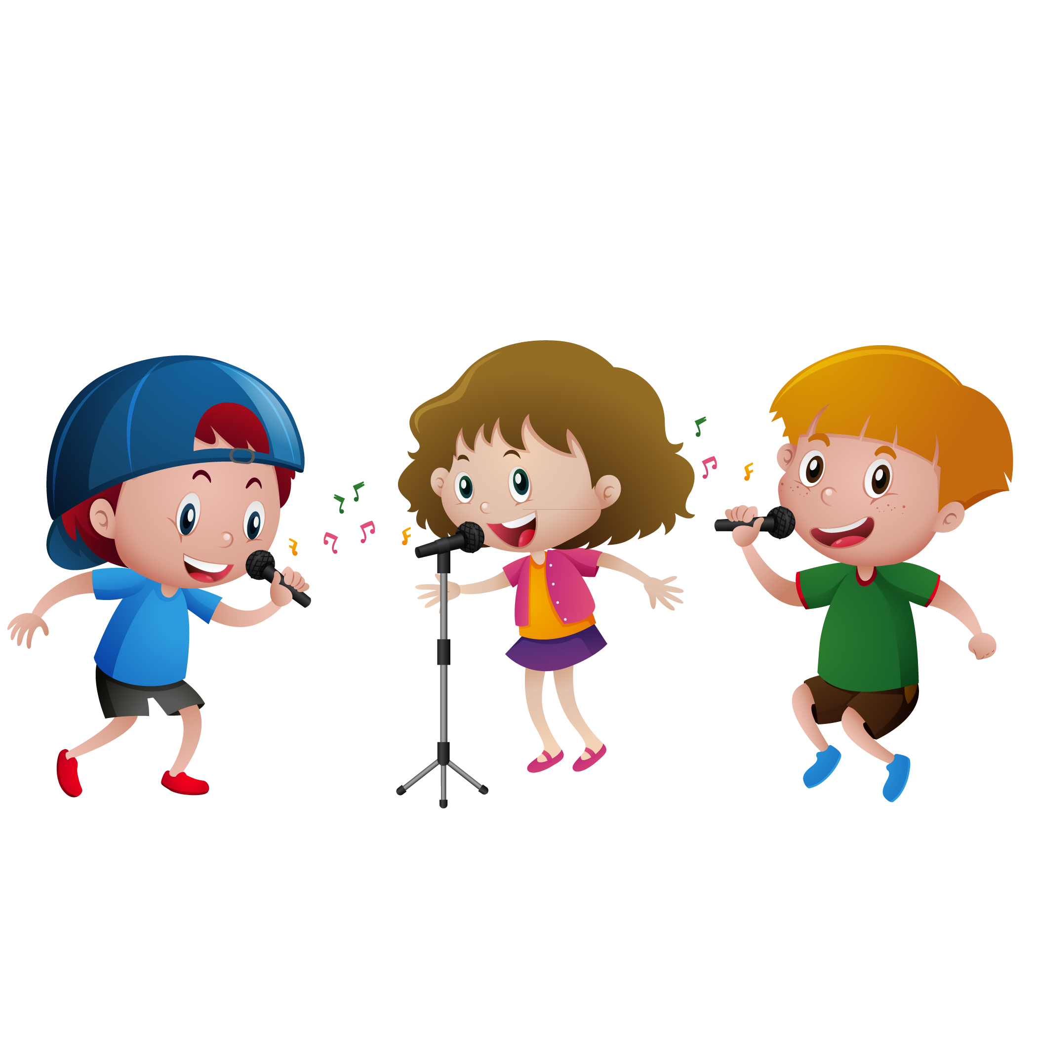 Dancing Kids Vector Free - Download Stok Image Vector Free