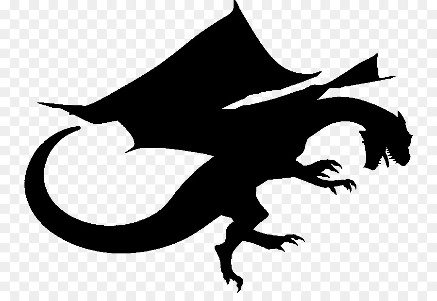 Dragon Silhouette Clip art - silhouette bottom decoration png download - 800*604 - Free Transparent Dragon png Download.