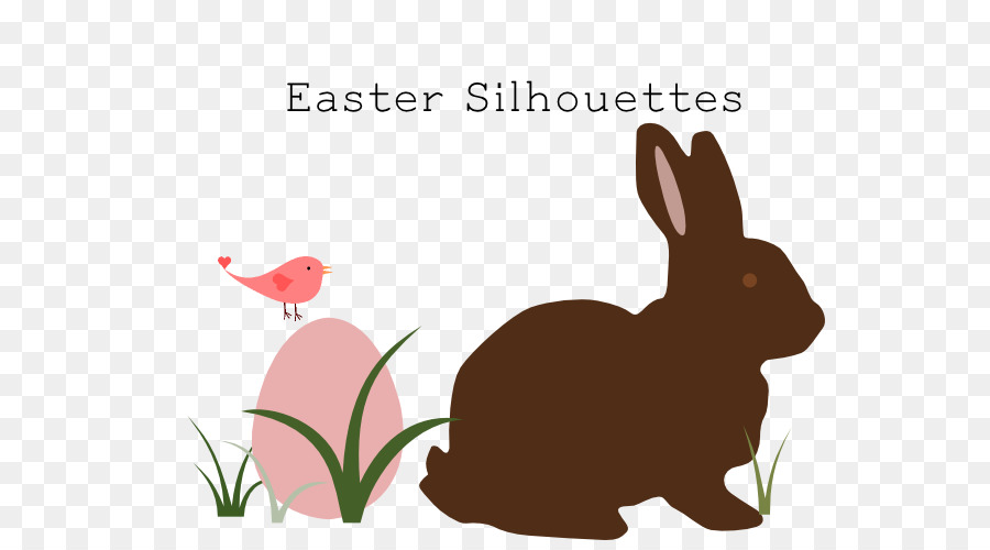 Clip art Hare Easter Bunny Rabbit Image - spring silhouette png download - 600*491 - Free Transparent Hare png Download.