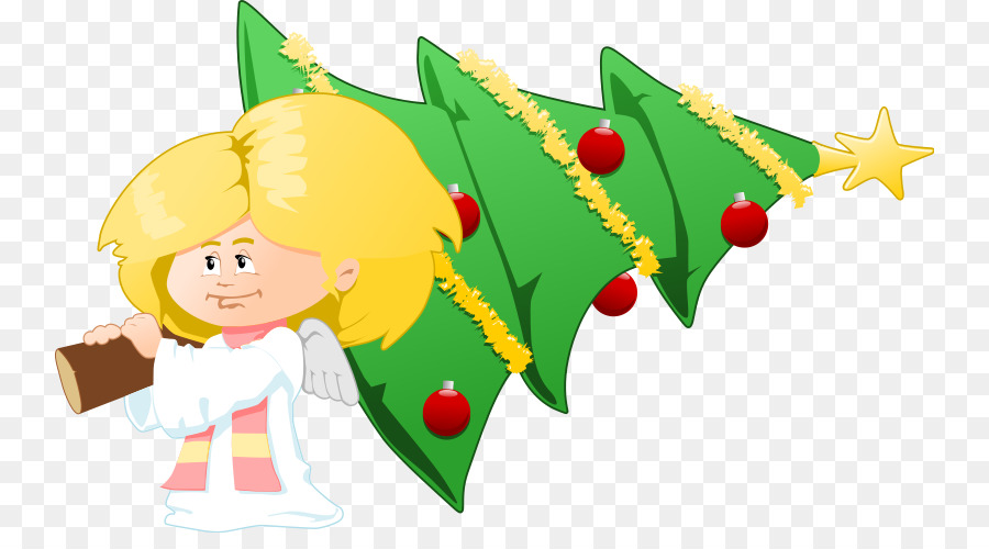 Christmas tree Angel Nativity scene Clip art - Xmas Angels Cliparts png download - 800*485 - Free Transparent Christmas  png Download.