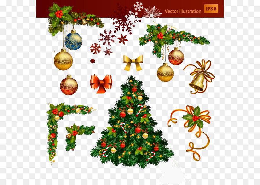 Christmas decoration Christmas tree Illustration - Christmas background png download - 650*637 - Free Transparent Christmas  png Download.