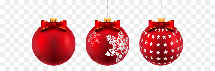 Christmas ornament Christmas Day Clip art - Beautiful Red Christmas Balls PNG Clip-Art Image png download - 6211*2744 - Free Transparent Christmas Ornament png Download.