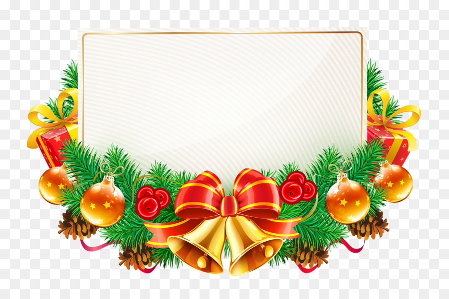 Christmas Clip art - wreath borders png download - 800*600 - Free Transparent Christmas  png Download.