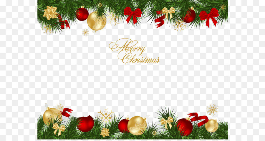 Santa Claus Christmas Clip art - Christmas Border png download - 1000*731 - Free Transparent Christmas  png Download.