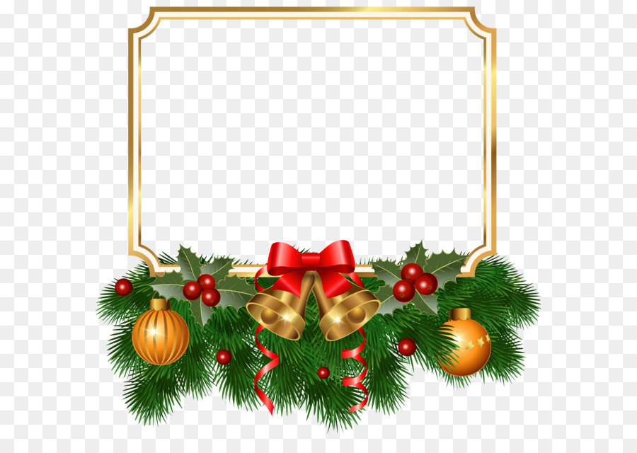 Christmas tree Christmas ornament Fir - Christmas Golden Border PNG Clipart Image png download - 6323*6065 - Free Transparent BORDERS AND FRAMES png Download.
