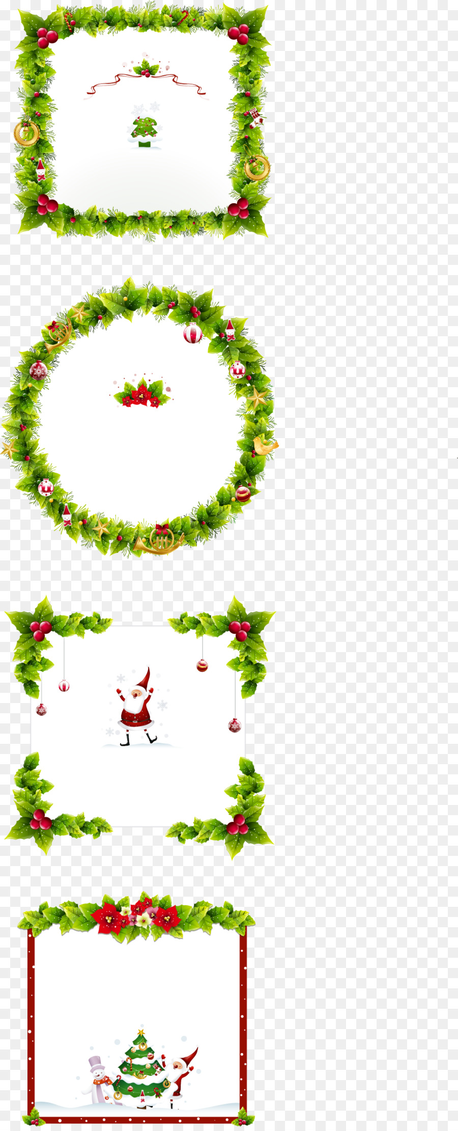 Christmas ornament Picture frame Clip art - Christmas Borders free download png download - 968*2379 - Free Transparent Christmas  png Download.