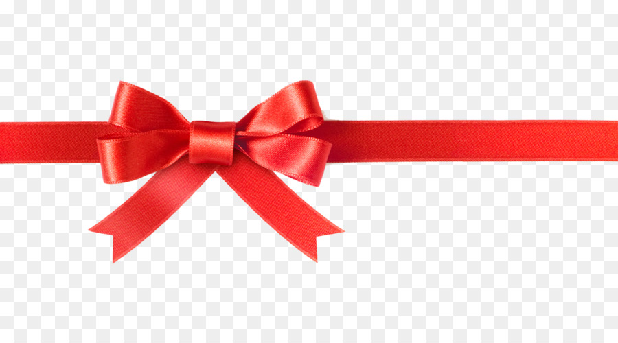 Red ribbon Christmas Gift Clip art - bowknot png download - 1600*873 - Free Transparent Ribbon png Download.