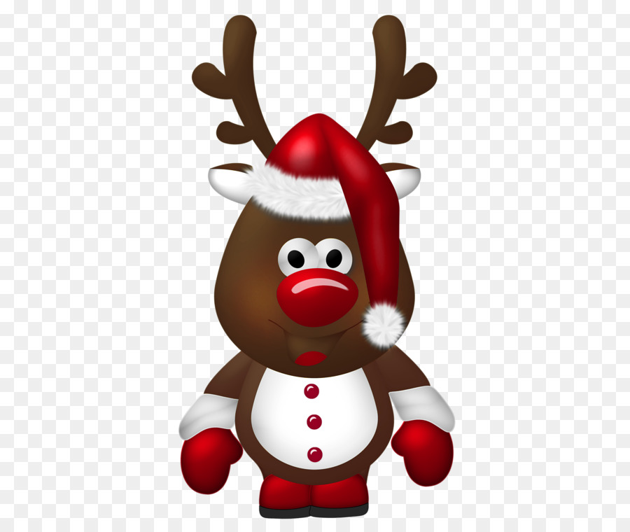 Reindeer Santa Claus Christmas Clip art - Transparent Reindeer Cliparts png download - 490*754 - Free Transparent Reindeer png Download.