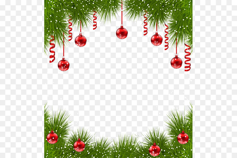 Christmas ornament Christmas tree Clip art - Creative Christmas Border png download - 563*600 - Free Transparent BORDERS AND FRAMES png Download.