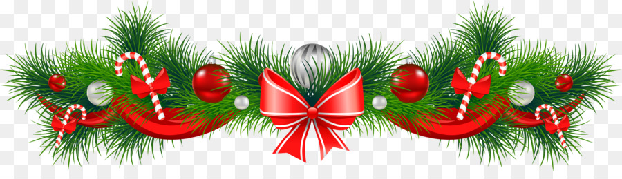 Christmas decoration Garland Christmas and holiday season Clip art - christmas png download - 5951*1648 - Free Transparent Christmas  png Download.
