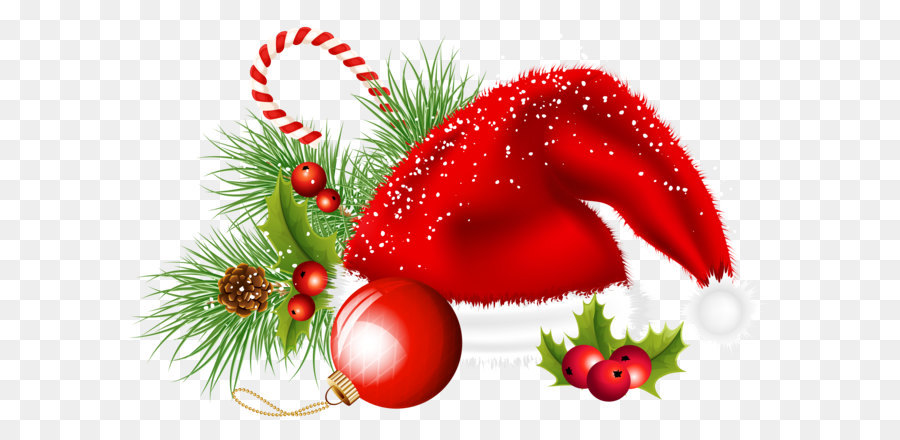 Christmas decoration Christmas ornament Clip art - Transparent Christmas Santa Hat and Ornaments Decoration PNG Clipart png download - 6000*4000 - Free Transparent Santa Claus png Download.